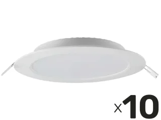 V-TAC LED-Einbauleuchte VT-61006, EEK: E, 6 W, 660 lm, 3000 K, 10 Stück