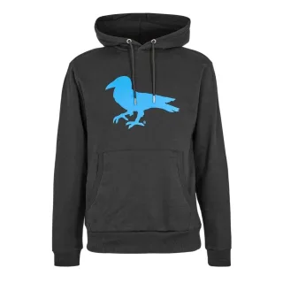 Modern Amusement - "Sentimental Robin" Kapuzenpullover für Herren/Damen Unisex (Samtschwarz)
