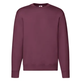 Fruit of the Loom - "Premium" Sweatshirt für Herren angesetzte Ärmel (Burgunderrot)