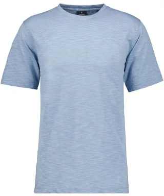 RAGMAN - Softknit T-Shirt gestreift, Rundhals blau - Gr. - XL