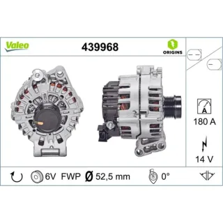 Valeo Lichtmaschine 180A Volvo S60 S80 V40 V60 V70 439968