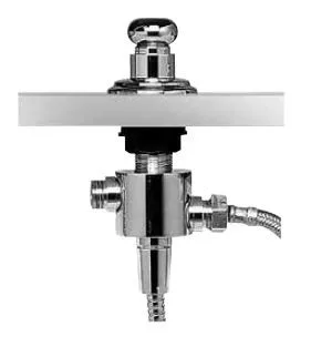 Kaja Zweiwegeumstellung für, Wannenrandmontagein chrom, 00320-C 00320-C