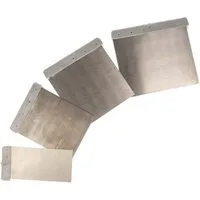 EUROTOOLS Malerspachtel Schaber Spachtel-Set 4-teilig 50 / 80 / 100 / 120 mm, mit Stahlklinge