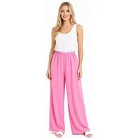 Worldclassca Stoffhose Worldclassca Crinkle-Hose Stoffhose Strandhose Weite Sommerhose Leicht Neue Kollektion - Stilvolle und gemütliche Sommer Mode für Damen
