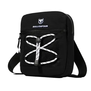 BULLCAPTAIN Men Waterproof Oxford Cloth Sports Crossbody Bag Lightweight Multi-Compartment Zipper Single Shoulder Bag