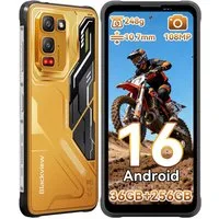 blackview FORT 5 Android 16, 108 MP Hauptkamera, AI Outdoor Handy (6.78 Zoll, 256 GB Speicherplatz, 108 MP Kamera, Amdroid 16, 108MP, 120Hz, IP68/IP69K, NFC, Night vision)
