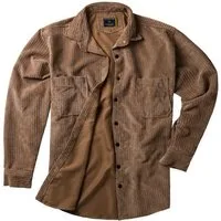 Lavecchia Langarmhemd Lavecchia Herren Cordhemd LV-5578 (Beige-Camel, 4XL) Herren Langarm Hemd Herrenhemd