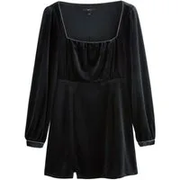 Next Minikleid Minikleid mit verziertem Ausschnitt, Kurzgröße (1-tlg)