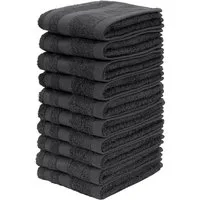 OTTO home Waschlappen Vanessa, 10 Seiftücher, 30x30cm, in Standard- und Premium-Qualität, (Set, 10-St), Handtücher mit Bordüre, 100% Baumwolle, einfarbig, weich