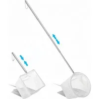 FOUORTUNATE-BEE Angelkescher 2 Mini-Fischnetze mit ausziehbarem Metallgriff (2-St), Kleine Kescher für Fische, Garnelen und Aquarien