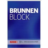 BRUNNEN Notizblock BRUNNEN Briefblock A4 liniertt gelocht 1052757
