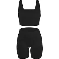 Circle Five Sportanzug, Sport-BH mit Cups und blickdichte kurze Shorts im Set.