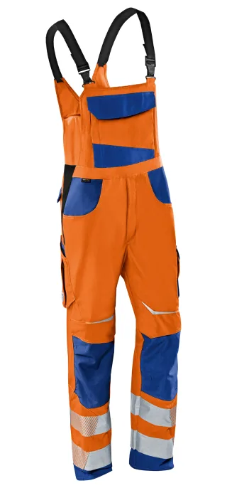 KÜBLER REFLECTIQ Latzhose PSA 2 warnorange/kornblumenblau 46 - 3207 8340-3746-46