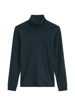 Marc OPolo Casual - Rollkragen-Longsleeve Dark Navy - Gr. - M