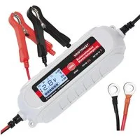 Dino KRAFTPAKET Automatikladegerät mit Batterietester & Memoryfunktion 136312 Autobatterie-Ladegerät (Akkutest, Auffrischen, Regenerieren, Ladeüberwachung)
