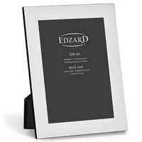 EDZARD Bilderrahmen Gela, Versilbert und anlaufgeschützt, für DIN A4 = 21 x 29,7 cm Fotos