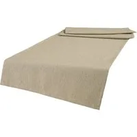 beties Tischläufer Wunschton (1-tlg, 1 Stück Tischläufer), Tischläufer ca. 40x130 cm, unifarben, einfarbig melange-beige