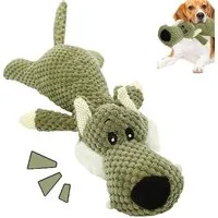 Blusmart Tierkuscheltier Hundekauspielzeug,Spaßige Quietschende Weiche Interaktive Spielzeug, Baumwollseil, Zahnpflege Stressabbau (1-tlg) Für kleine mittelgroße Hunde