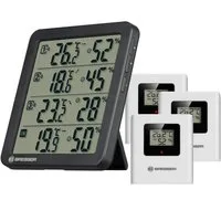 BRESSER Hygrometer BRESSER Quadro NV Thermo-Hygrometer schwarz