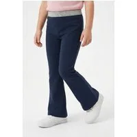 s.Oliver Junior Leggings mit Glitzerbund und leichtem Schlag