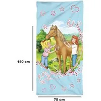 BERONAGE Strandtücher Bibi und Tina Badetuch Sternenzauber 75x150 cm, 100% Baumwolle (1-St), Frottee in Velours-Qualität