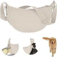 LARKSON Leckerlibeutel Fiete Half Moon Gassi Tasche (1-tlg), Halbmondtasche für Gassi gehen mit Hund, Wasserabweisend