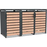 WESTMANN Mülltonnenbox Lacina, Platz für 3 Mülltonnen je 240 L, BxHxT: 200x80x116 cm