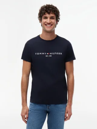 CORE TOMMY LOGO TEE SKY CAPTAIN - Gr. - XXXL