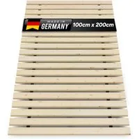 Rollrost Lattenrost Rolllattenrost 100 x 200 cm 20mm 300kg "stabiler Rollrost", TUGA-Holztech, Breite 70 80 90 100 120 140 160 180 200 Länge 140 190 200 210 220