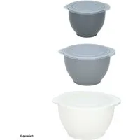 Neuetischkultur Rührschüssel Dosen-Set, 3 Stück mit Deckel, Kunststoff, (Set, 3-tlg), Rührschüssel Backschüssel