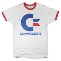 Nintendo T-Shirt Commodore Vintage Logo Ringer Tee