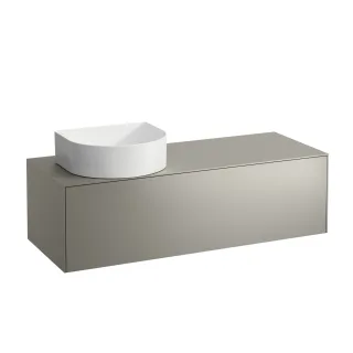 LAUFEN Waschtischunterschrank SONAR f.WT H812340/1/2/3 1175x455 1 Schubl. Ausschnitt li Titan, H4054 H4054220340421