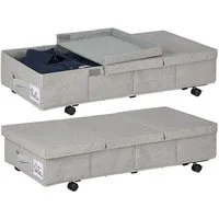 relaxdays Unterbettkommode mit Rollen 2er Set (2er Set)