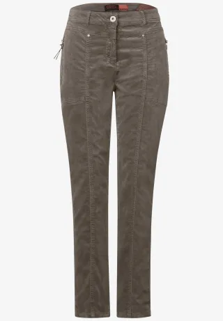 CECIL - Casual Fit Hose sporty taupe - Gr. - 30