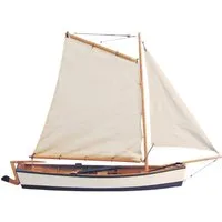 Aubaho Dekoobjekt Fischerboot Modellschiff Holz Schiff - kein Bausatz