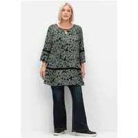 Sheego Klassische Bluse Tunika 3/4-Arm