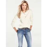 heine Strickpullover Polopullover Langarm Feinstrick