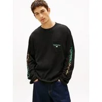 Tommy Jeans Langarmshirt RELAXED FIT mit Print