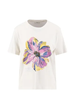 FYNCH-HATTON - T-SHIRT FLOWER milk - Gr. - XS