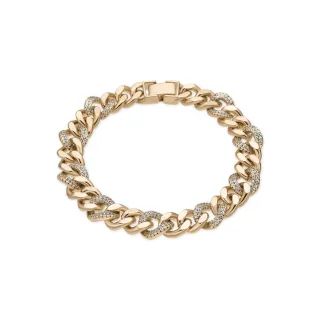 Luxenter Armband mit 18 Karat Gelbgold-Finish und funkelnden Zirkonia-Steinen – Sarva
