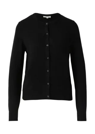 s.Oliver Red Label - Feinstrickcardigan aus Viskosemix schwarz - Gr. - 44