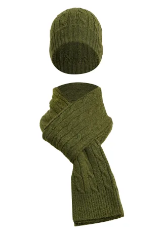 Set Aus Schal Und Mütze Set Aus Schal Und Mütze