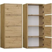 MAGOWA Kommode ALMA moderne Kommode mit TIP-ON System (perfekt kombinierbar), Höhe: 119 cm - Breite: 50 cm - Tiefe: 40 cm