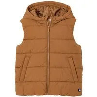 vertbaudet Steppjacke Steppweste mit Kapuze Jungen, Recycling-Polyester