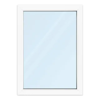 Fenster 80x110 cm, Kunststoff Profil aluplast IDEAL® 4000, Weiß, 800x1100 mm, einteilig festverglast, 2-fach Verglasung, individuell konfigurieren