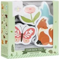 A Little Lovely Company Badespielzeug Magisches Badebuch Malbuch Farben sichtbar mit Wasser 16x16cm, ab 6 Monaten