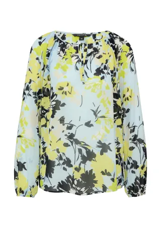 comma - Bluse blau|gelb - Gr. - 44