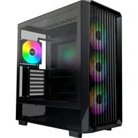 X5 , Tower-Gehäuse schwarz, Tempered Glass
