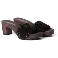 Softclox RANJA Crystal Kaschmir schwarz (dunkel) Pantolette