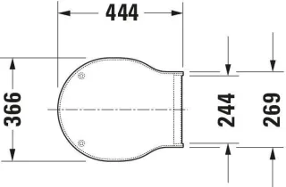 Duravit Foster WC-Sitz mit Absenkautomatik, weiss, 0062790000 0062790000